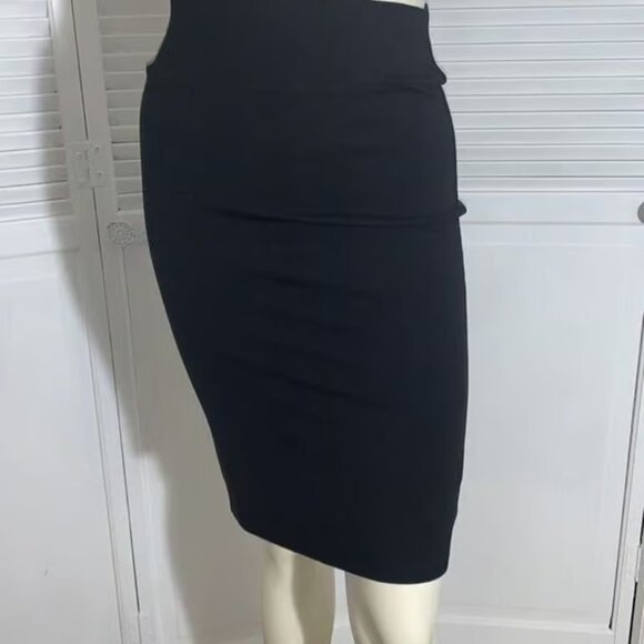 Dresses & Skirts - Liz and Sara Bodycon Black Pencil Skirt for Women | High Waist Business Work Wea